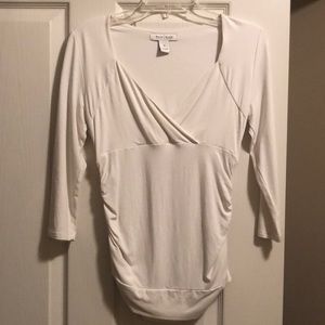 WHBM fitted white top, Small